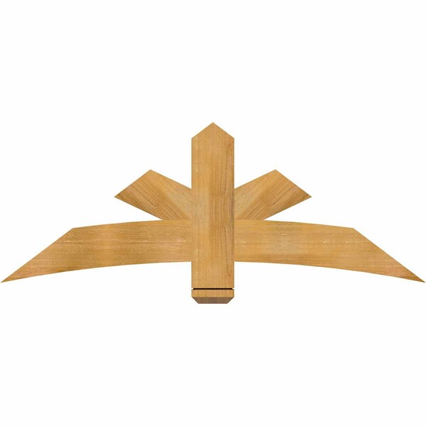 Ekena Millwork Alberta Rough Sawn Timber Gable Bracket, Western Red Cedar, 60"W x 22"H x 2"D x 6"F, 9/12 Pitch GBW060X22X0206ALB00RWR - main